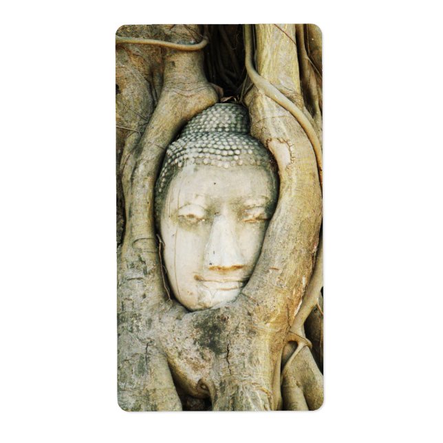 Buddha Head i Fig Träd ... Ayutthaya, Thailand Fraktsedel (Framsidan)