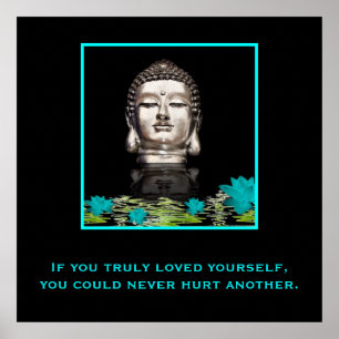 Buddha Head med inspirationsoffert på Kärlek Poster