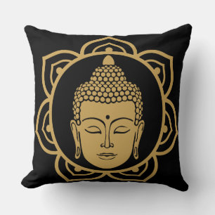 Buddha Head Meditation Pillow Kudde