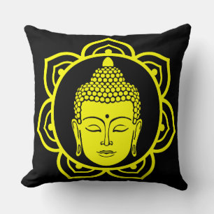 Buddha Head Meditation Pillow Kudde