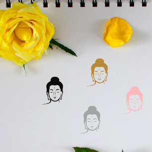 Buddha Head-tecken Stämpel