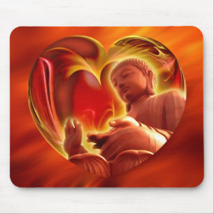 BUDDHA Heart Brödröd Musmatta