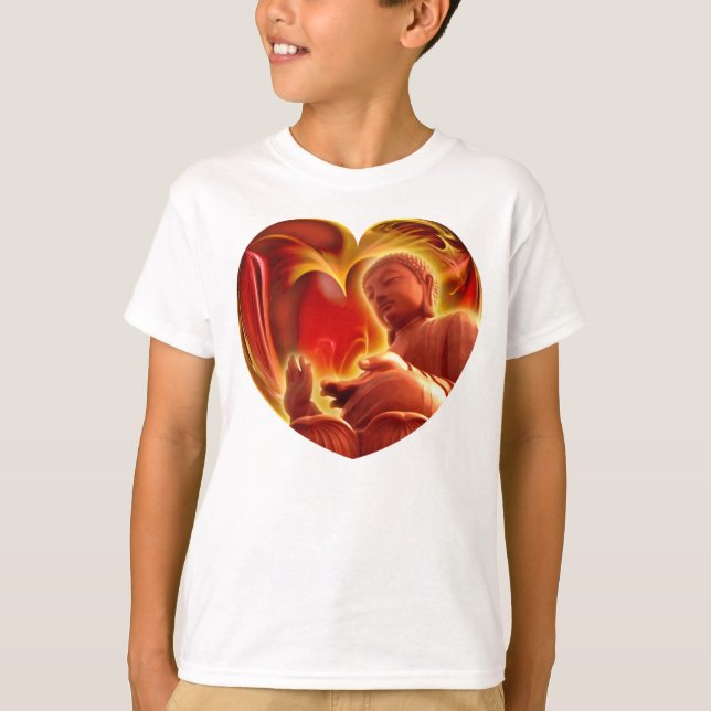 BUDDHA Heart Tee Shirt (Framsida)