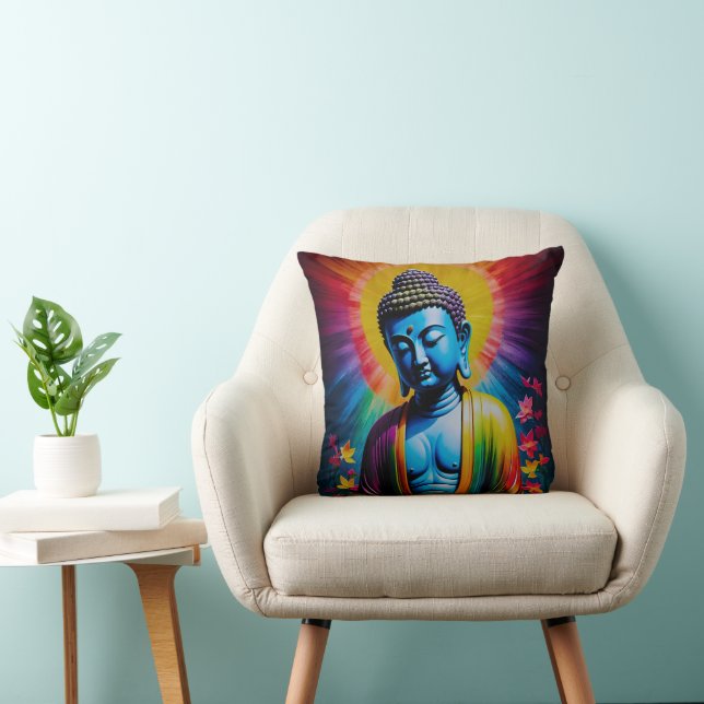 Buddha Heliga Fredsstrålar Kudde (Stol)