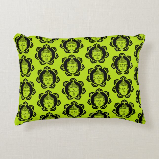 Buddha hem och boende prydnadskudde (Framsidan)