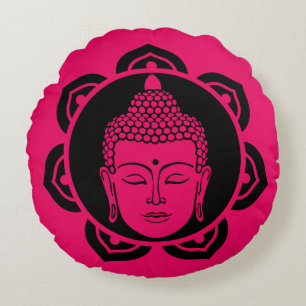 Buddha hem och boende rund kudde