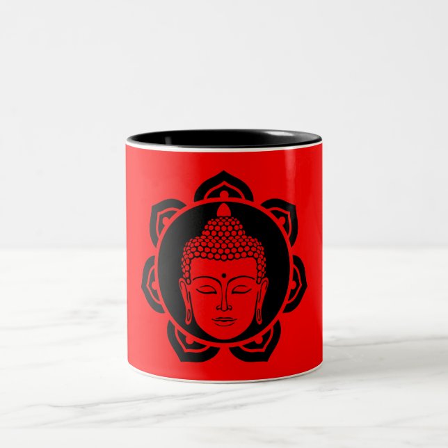 Buddha hem och boende Två-Tonad mugg (Center)