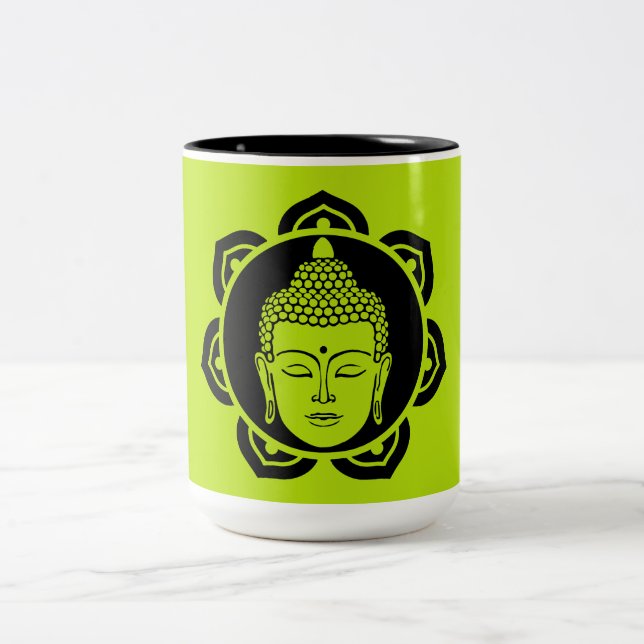 Buddha hem och boende Två-Tonad mugg (Center)