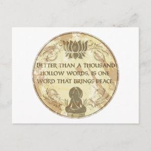 Buddha Hollow Ord Vykort