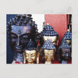 Buddha-huvuden Vykort