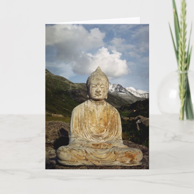 Buddha i bergen kort (Framsida)