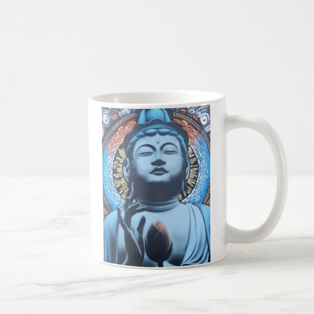Buddha i blått kaffemugg (Höger)