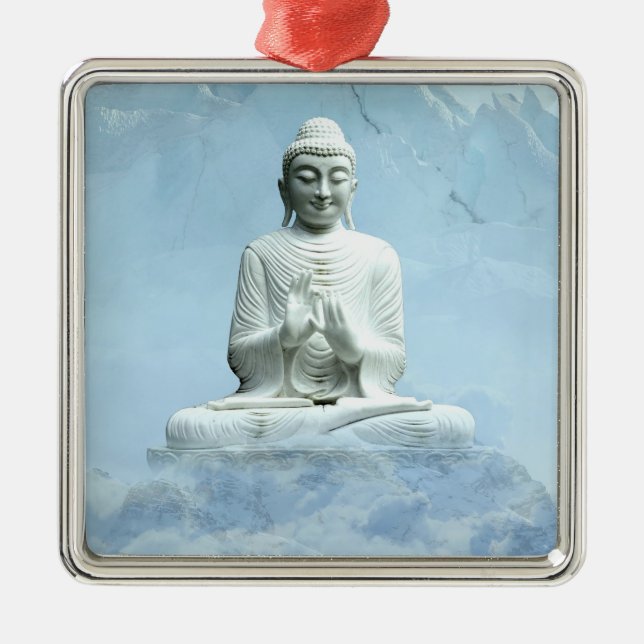 Buddha i Clouds Julgransprydnad Metall (Framsidan)