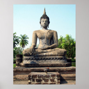 Buddha i det Thailand trycket Poster