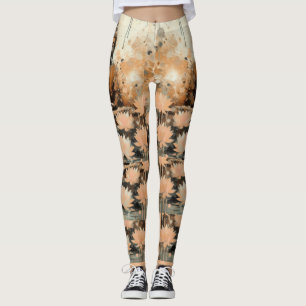 BUDDHA I FÄLT I LOTUS LEGGINGS