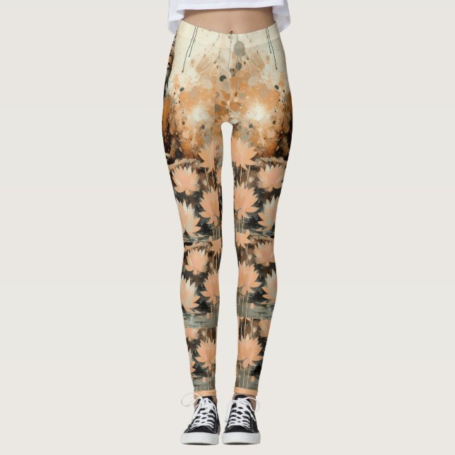 BUDDHA I FÄLT I LOTUS LEGGINGS (Framsida)