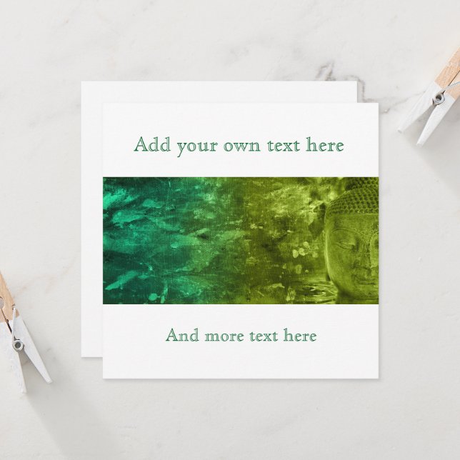 Buddha i Grönt och turkos (Fram/Back In Situ)