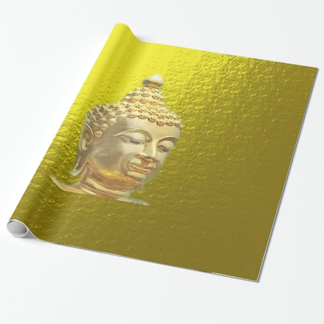 buddha i guld presentpapper (Utrullad)