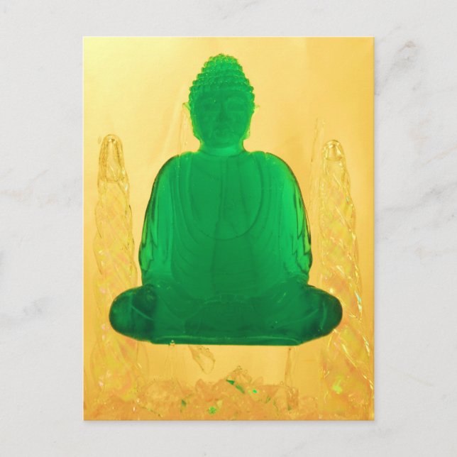 buddha i guld vykort (Framsida)