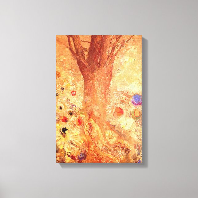 Buddha i Hans Youth av Redon Canvastryck (Framsida)