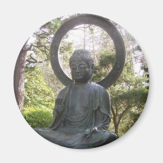 Buddha i japanska Tea Garden Magnet