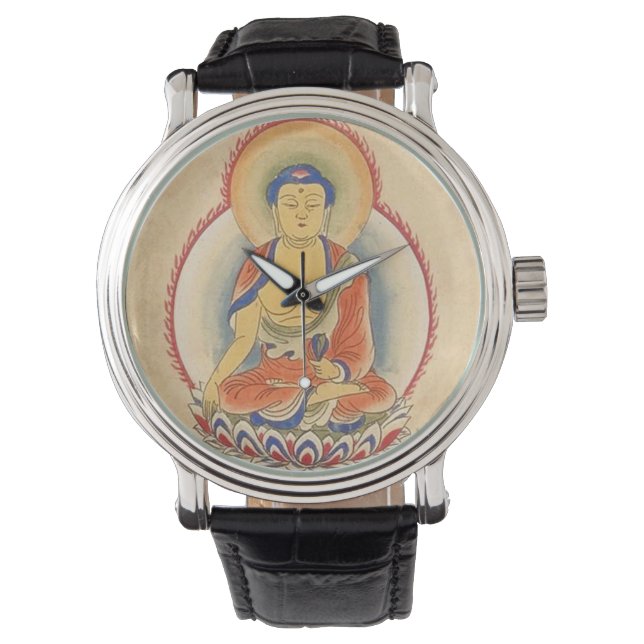 Buddha i Meditation Armbandsur (Framsida)