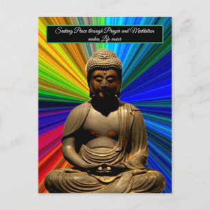 Buddha i Meditation Helg Vykort