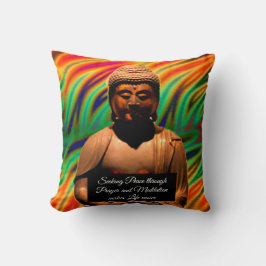 Buddha i Meditation Kudde