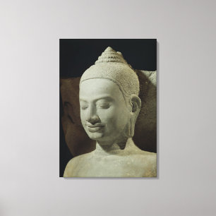 Buddha i meditation på Nagakungen, Canvastryck
