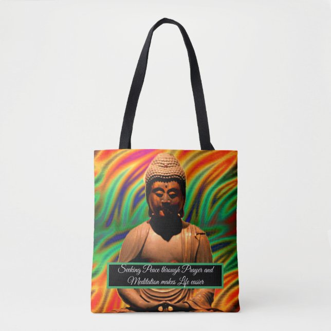 Buddha i Meditation Tygkasse (Framsida)