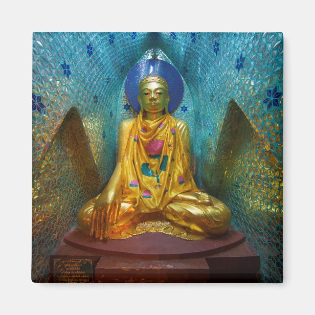 Buddha i Ornate Alcove Magnet (Framsidan)