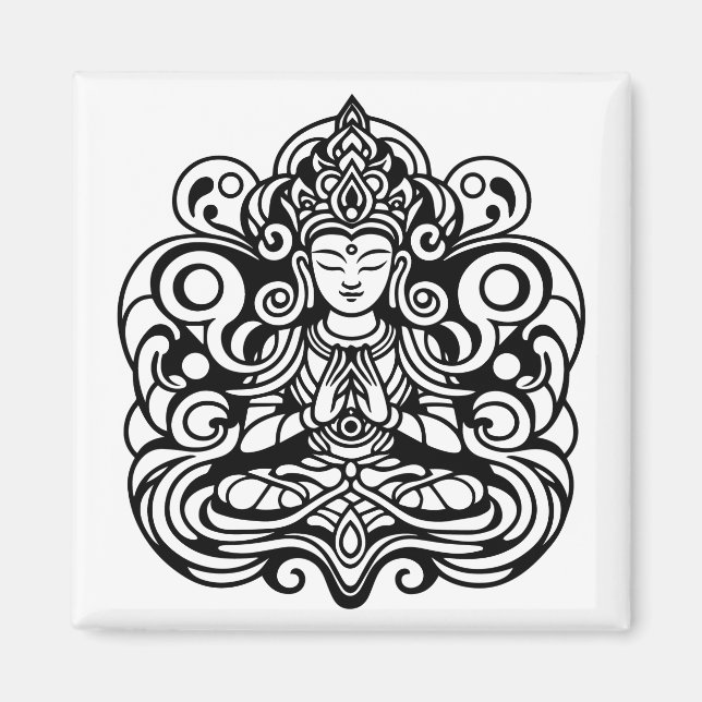 Buddha i Peace Magnet (Framsidan)