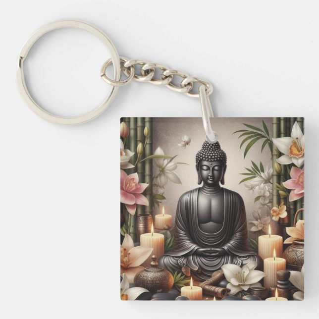 Buddha i Prayer Keychain (Framsidan)
