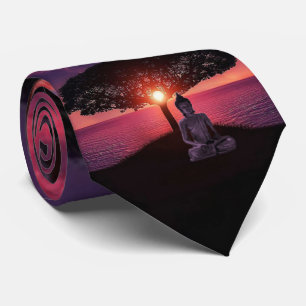 Buddha i Red Evening Himlar Slips