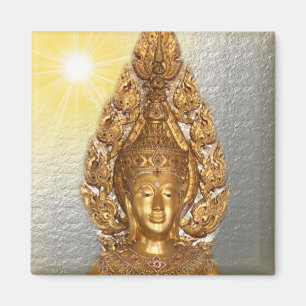 buddha i silver magnet