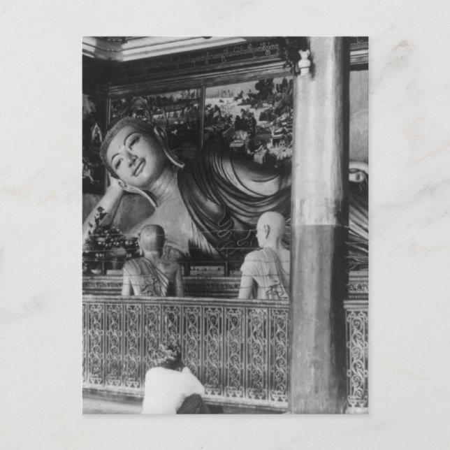 Buddha i Thailand Vykort (Framsida)