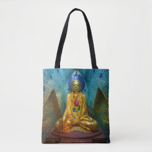 Buddha i utsmyckad nisch tygkasse