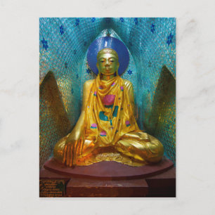Buddha i utsmyckad nisch vykort