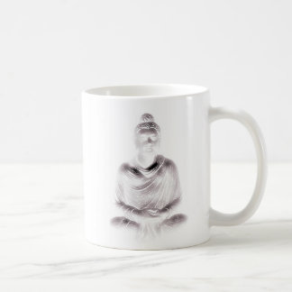 Buddha i White. Kaffemugg