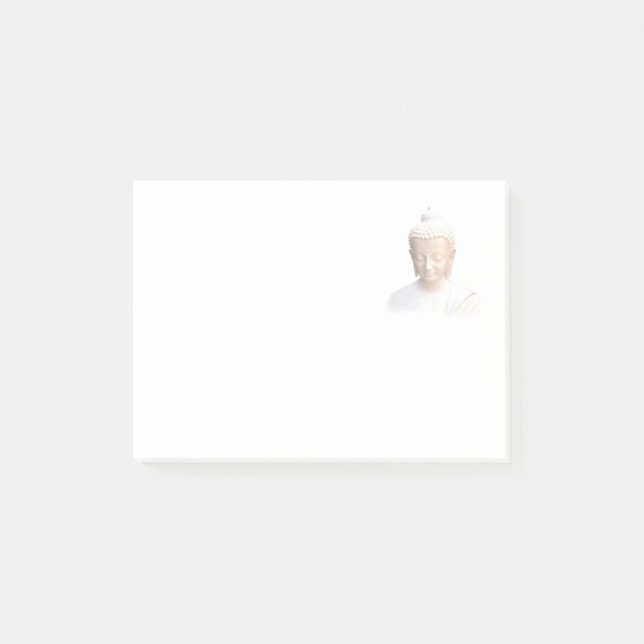 Buddha in White | Serene Meditative and Lugn Post-it Block (Framsida)