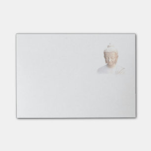 Buddha in White   Serene Meditative and Lugn Post-it Block