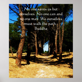 Buddha inspiration väg QUOTE poster
