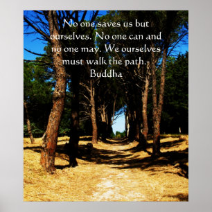 Buddha inspiration väg QUOTE poster