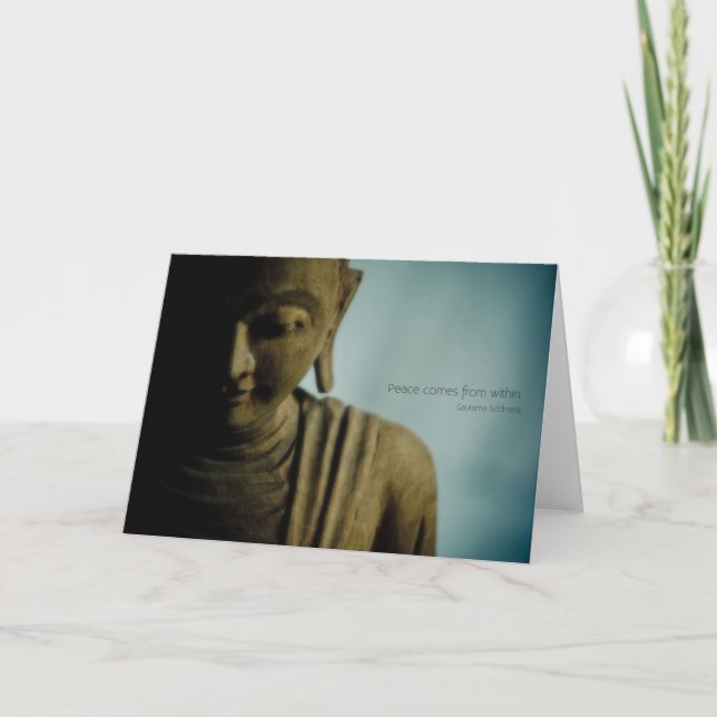 Buddha - inspirationskort kort (Framsida)