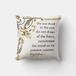 Buddha inspirera citationstecken kudde