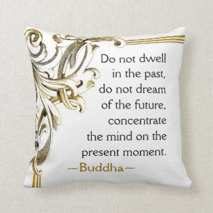 Buddha inspirera citationstecken kudde