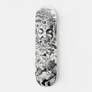 Buddha Japansk Demon Lotus Palace Wave Skateboard