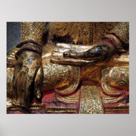 Buddha Jordberöringsmudra Poster