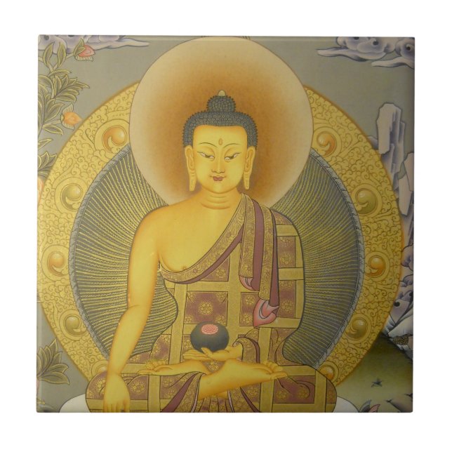 BUDDHA KAKELPLATTA (Framsidan)