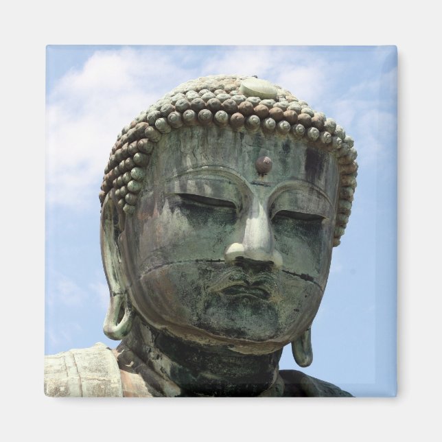 buddha kamakura ansikte magnet (Framsidan)